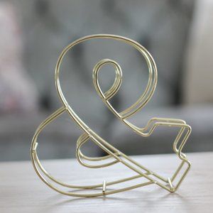Gold Ampersand Shelf Sitter
